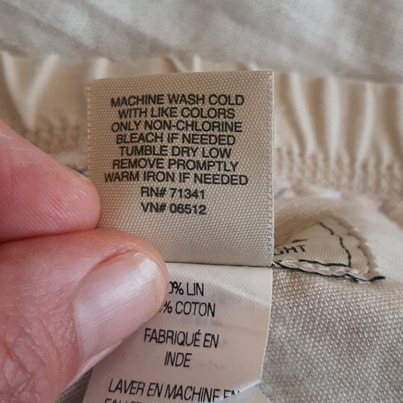 LL Bean linen blend pants size M - Picture 4 of 6